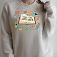 Summer Girl Book Club Beach Vacation For Book Lovers Raglan Sleeve Sweatshirt Heather Forest