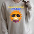 Summer Reading Club Sun Reading Book Men Women Kids Raglan Sleeve Sweatshirt Heather Forest