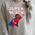 Superhero Pride Comic Book Lover African American Dad Raglan Sleeve Sweatshirt Heather Forest