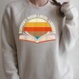 Support Your Local Library Best Library Love To Read Books Raglan Sleeve Sweatshirt Heather Forest
