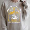 Suriel Tea Co Hot Or Cold Always Fresh Reader Book Lover Raglan Sleeve Sweatshirt Heather Forest