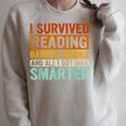 I Survived Reading Banned Books Bookaholic Book Lovers Raglan Sleeve Sweatshirt Heather Forest