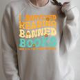 I Survived Reading Banned Books Read Librarian Men Women Raglan Sleeve Sweatshirt Heather Forest