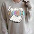 Systems Librarian Leopard Print Library Book Graphic Premium Tri-Blend Raglan Sleeve Sweatshirt Heather Forest Systems Librarian Leopard Print Library Book Graphic Premium Tri-Blend Raglan Sleeve Sweatshirt Heather Forest