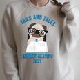 Tails And Tales Summer Reading 2021 Pug Dog Book Lovers Men Women Raglan Sleeve Sweatshirt Heather Forest Tails And Tales Summer Reading 2021 Pug Dog Book Lovers Men Women Raglan Sleeve Sweatshirt Heather Forest