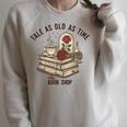 Tale As Old As Time Book Lover Floral Raglan Sleeve Sweatshirt Heather Forest