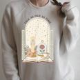 Tale As Old As Time Rose Candle And Book Raglan Sleeve Sweatshirt Heather Forest