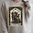 Tarot Card The Emotional Damage Skeleton Romantasy Book Raglan Sleeve Sweatshirt Heather Forest Tarot Card The Emotional Damage Skeleton Romantasy Book Raglan Sleeve Sweatshirt Heather Forest