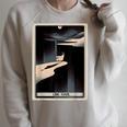 Tarot Cards Guide Book Esoteric Mysticism Clothing The Fool Tarot Card -Adults & Kids Small Short Sleeve Crew Neck Classic Fit Raglan Sleeve Sweatshirt Heather Forest