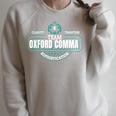 Team Oxford Comma Grammar Book Lovers Raglan Sleeve Sweatshirt Heather Forest Team Oxford Comma Grammar Book Lovers Raglan Sleeve Sweatshirt Heather Forest