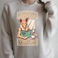 That's What I Do I Read Books I Drink Coffee & I Know Things Raglan Sleeve Sweatshirt Heather Forest