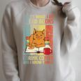 That's What I Do Read Books I Drink Coffee And I Know Things Raglan Sleeve Sweatshirt Heather Forest