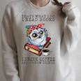 That's What I Do I Read Books I Drink Coffee Owl Raglan Sleeve Sweatshirt Heather Forest That's What I Do I Read Books I Drink Coffee Owl Raglan Sleeve Sweatshirt Heather Forest