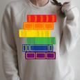 Threadless Grey Sky Chai Rainbow Book Pride Stack Graphic Raglan Sleeve Sweatshirt Heather Forest