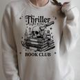 Thriller Book Club Mystery Lover Reading Crime Novel Raglan Sleeve Sweatshirt Heather Forest