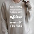 Thriller Books Raglan Sleeve Sweatshirt Heather Forest