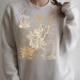 'The Times Of War Love And Fairies' Vintage Fairytale Book Raglan Sleeve Sweatshirt Heather Forest