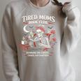 Tired Moms Book Club Coffee Chaos Chapters Reading Raglan Sleeve Sweatshirt Heather Forest