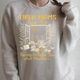 Tired Moms Book Club Running On Coffee Chaos And Chapters Raglan Sleeve Sweatshirt Heather Forest
