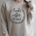 Trendy Books Coffee And Rain Floral V2 Raglan Sleeve Sweatshirt Heather Forest Trendy Books Coffee And Rain Floral V2 Raglan Sleeve Sweatshirt Heather Forest