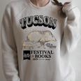 Tucson Festival Of Books TFOB 2019 Javelina Mascot Raglan Sleeve Sweatshirt Heather Forest