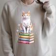 Turkish Van Bookworm Flowers Book Reading Books Raglan Sleeve Sweatshirt Heather Forest Turkish Van Bookworm Flowers Book Reading Books Raglan Sleeve Sweatshirt Heather Forest