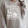 Unapologetically Anti Social Book Club Introvert Reader Raglan Sleeve Sweatshirt Heather Forest