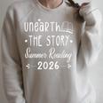 Unearth A Story 2026 Summer Reading Raglan Sleeve Sweatshirt Heather Forest