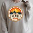 Unearth a Story Summer Reading 2026 Book Vintage Retro Raglan Sleeve Sweatshirt Heather Forest Unearth a Story Summer Reading 2026 Book Vintage Retro Raglan Sleeve Sweatshirt Heather Forest
