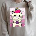 Unicorn With Book Raglan Sleeve Sweatshirt Heather Forest Unicorn With Book Raglan Sleeve Sweatshirt Heather Forest