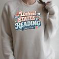 United States Of Reading Patriotic Book Lover Premium Tri-Blend Raglan Sleeve Sweatshirt Heather Forest United States Of Reading Patriotic Book Lover Premium Tri-Blend Raglan Sleeve Sweatshirt Heather Forest