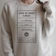 Vintage Anne Of Green Gables Book Shirt Raglan Sleeve Sweatshirt Heather Forest