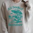 Vintage All Booked For The Summer Book Girl Summer Coquette Raglan Sleeve Sweatshirt Heather Forest Vintage All Booked For The Summer Book Girl Summer Coquette Raglan Sleeve Sweatshirt Heather Forest