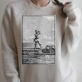 Vintage Captain Nemo Book Illustration 1871 Raglan Sleeve Sweatshirt Heather Forest
