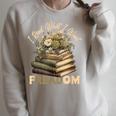Vintage Censorship Freedom Reading Nerd I Read Banned Books Raglan Sleeve Sweatshirt Heather Forest