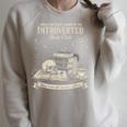 Vintage Introverted Book Club Antisocial Reader Gothic Vibe Raglan Sleeve Sweatshirt Heather Forest