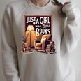 Vintage Just A Girl Who Loves Books Retro Bookworm Reader Raglan Sleeve Sweatshirt Heather Forest Vintage Just A Girl Who Loves Books Retro Bookworm Reader Raglan Sleeve Sweatshirt Heather Forest