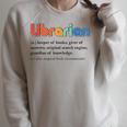 Vintage Librarian Definition Keeper Of Books Back To School Raglan Sleeve Sweatshirt Heather Forest