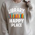Vintage The Library Librarian Book Reading Raglan Sleeve Sweatshirt Heather Forest Vintage The Library Librarian Book Reading Raglan Sleeve Sweatshirt Heather Forest