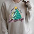Vintage Retro Dear Santa Books Only Christmas Xmas Holiday Raglan Sleeve Sweatshirt Heather Forest