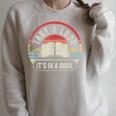 Vintage Retro Take A Look It's In A Book Bookworm Reading Raglan Sleeve Sweatshirt Heather Forest Vintage Retro Take A Look It's In A Book Bookworm Reading Raglan Sleeve Sweatshirt Heather Forest