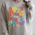 Whats More Punk Than The Public Library T Shirt Book Lover Raglan Sleeve Sweatshirt Heather Forest