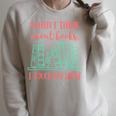 When I Think About Books I Touch My Shelf Book Lover Raglan Sleeve Sweatshirt Heather Forest