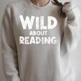 Wild About Reading Book Lover Library Raglan Sleeve Sweatshirt Heather Forest Wild About Reading Book Lover Library Raglan Sleeve Sweatshirt Heather Forest