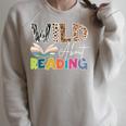 Wild About Reading Reading Books & Bookworm For Book Reader Raglan Sleeve Sweatshirt Heather Forest Wild About Reading Reading Books & Bookworm For Book Reader Raglan Sleeve Sweatshirt Heather Forest