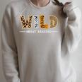Wild About Reading Books Lovers Library Day English Teacher Raglan Sleeve Sweatshirt Heather Forest Wild About Reading Books Lovers Library Day English Teacher Raglan Sleeve Sweatshirt Heather Forest