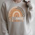 Wild About Reading Books Reader Lover Bookworm Library Day Raglan Sleeve Sweatshirt Heather Forest