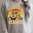 Wild About Reading Cheetah Book Leopard Print Kids Boys Girl Raglan Sleeve Sweatshirt Heather Forest Wild About Reading Cheetah Book Leopard Print Kids Boys Girl Raglan Sleeve Sweatshirt Heather Forest