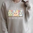 Wildflower Just One More Chapter Owl Book Lover Reader Raglan Sleeve Sweatshirt Heather Forest