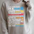 I Will Read Books On A Boat & Everywhere Reading Kids Raglan Sleeve Sweatshirt Heather Forest I Will Read Books On A Boat & Everywhere Reading Kids Raglan Sleeve Sweatshirt Heather Forest